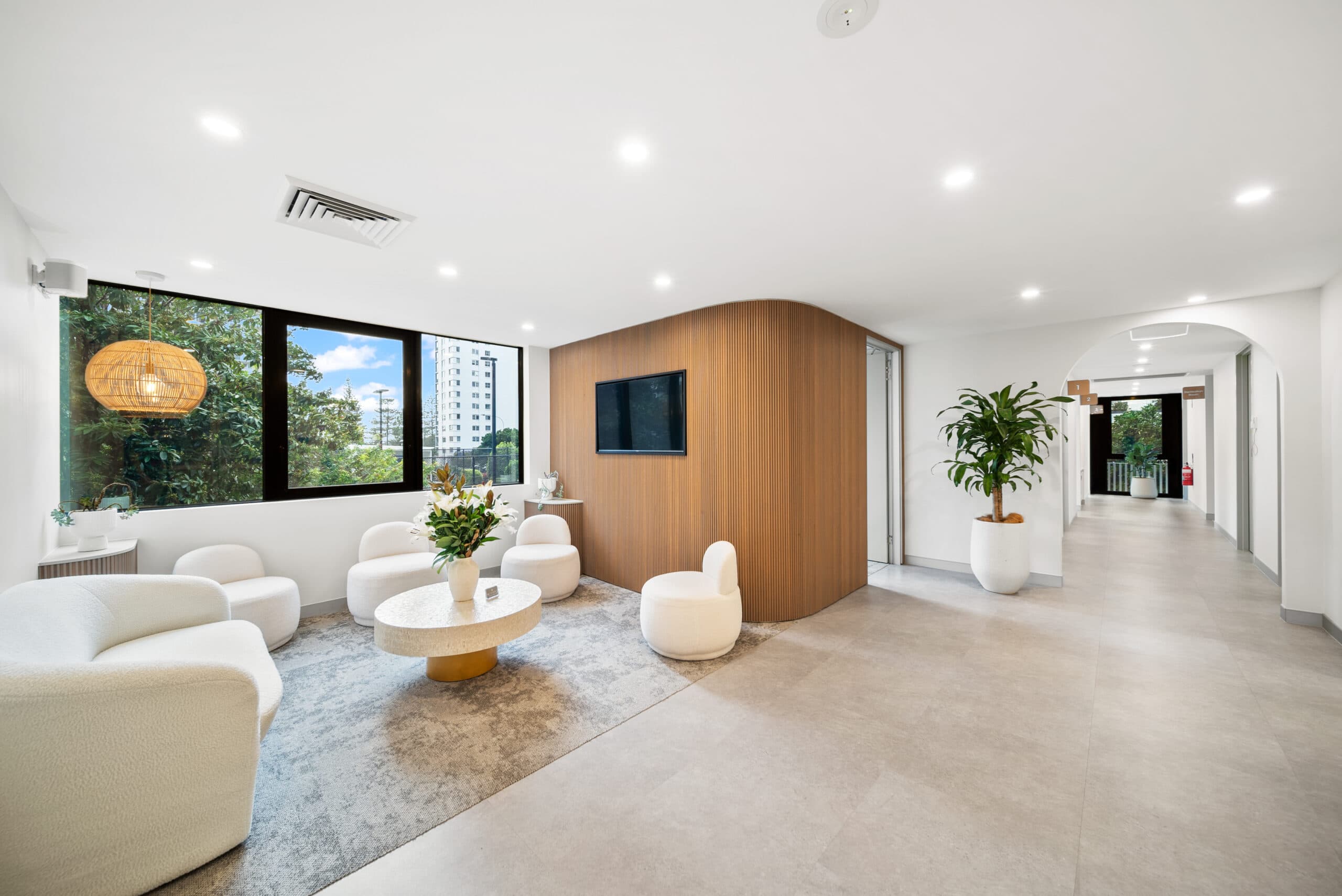 Broadbeach Orthodontics waiting room - boutique orthodontic practice Gold Coast